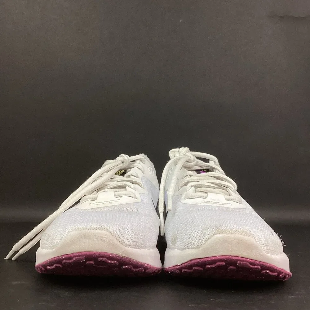 Nike Revolution 6 Next Nature Womens Sz 8 White Vivid Purple Low Shoe DC3729-106